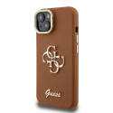 Guess PU Grained 4G Logo Stends Kameras Rāmja Dēklas, kas paredzēts Apple iPhone 13, brūnā krāsā Guess PU Grained 4G Logo Stends Kameras Rāmja Dēklas, kas paredzēts Apple iPhone 13, brūnā krāsā