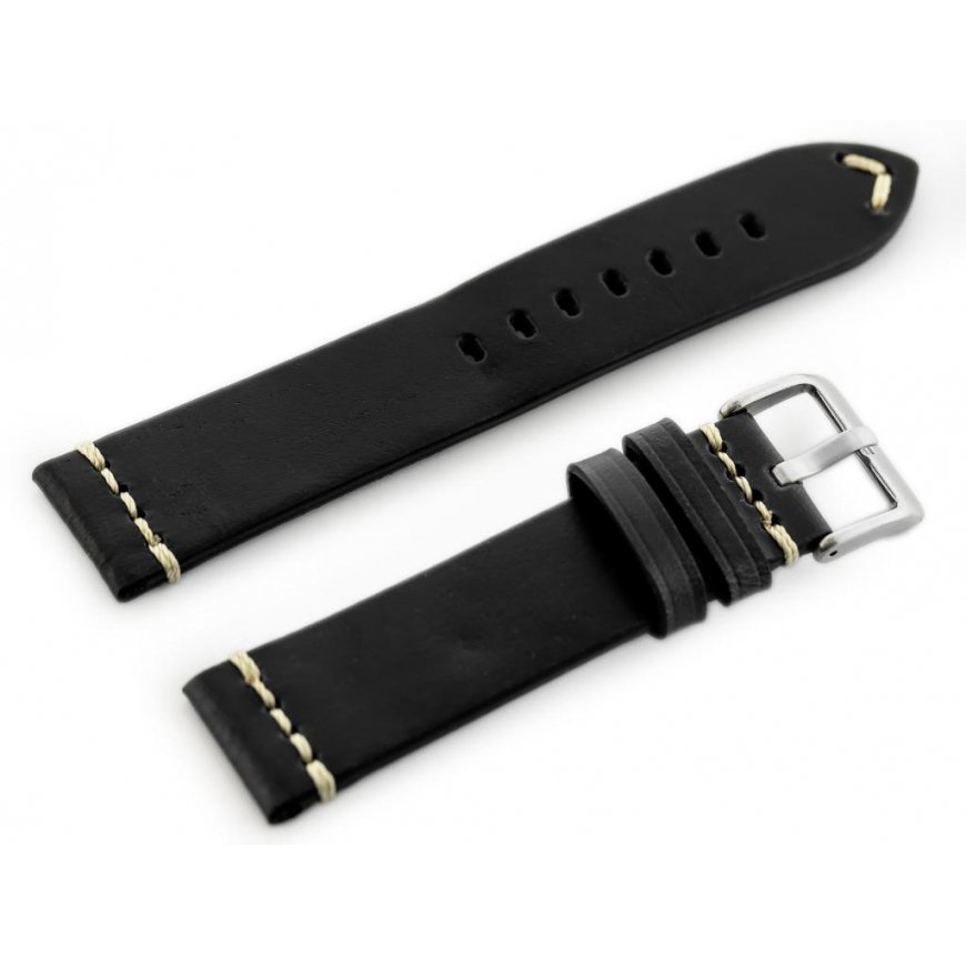 Pacific W32 watch strap - black - 24mm – 2