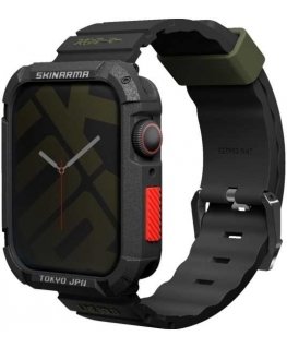 Skinarma-ranneke Shokku Apple Watch 45/44/42mm musta