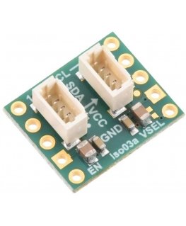ISO1640 - Двухканальный I2C изолятор с изолированным источником питания - JST SH 4 контакта - 5V/3.3V, 200mA - Pololu 5393