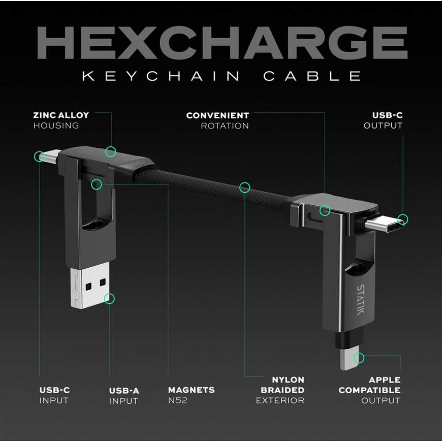 Кабель STATIK HexCharge Черный – 2