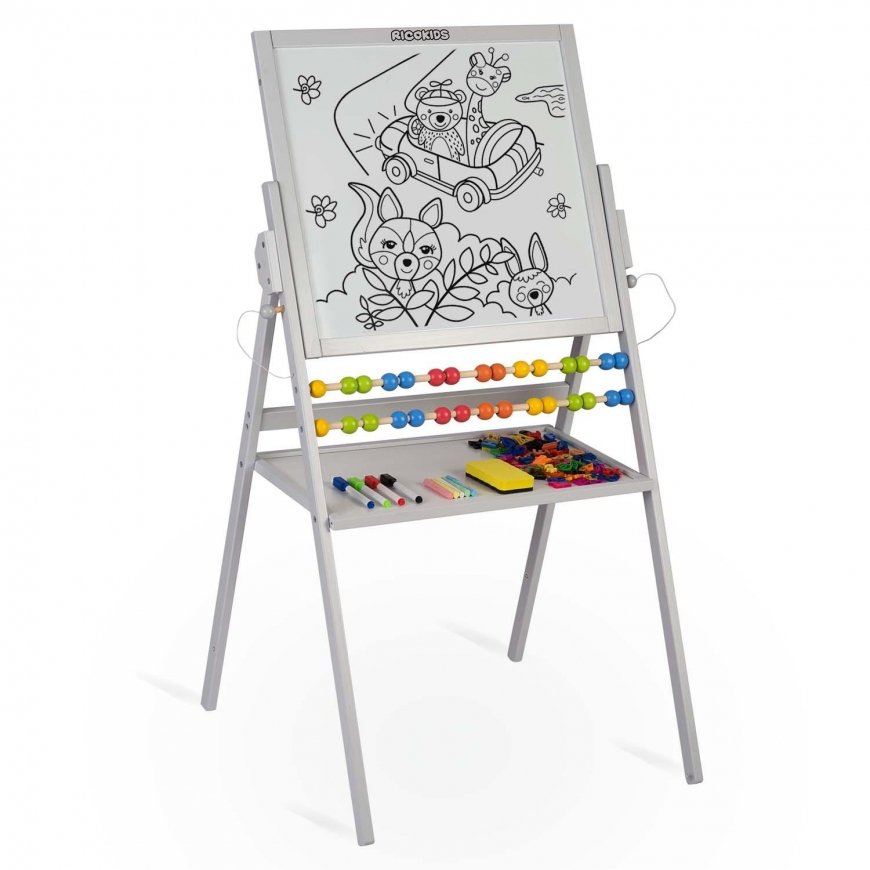 Ricokids magnētiskā tāfele Rotary – pelēka – 3
