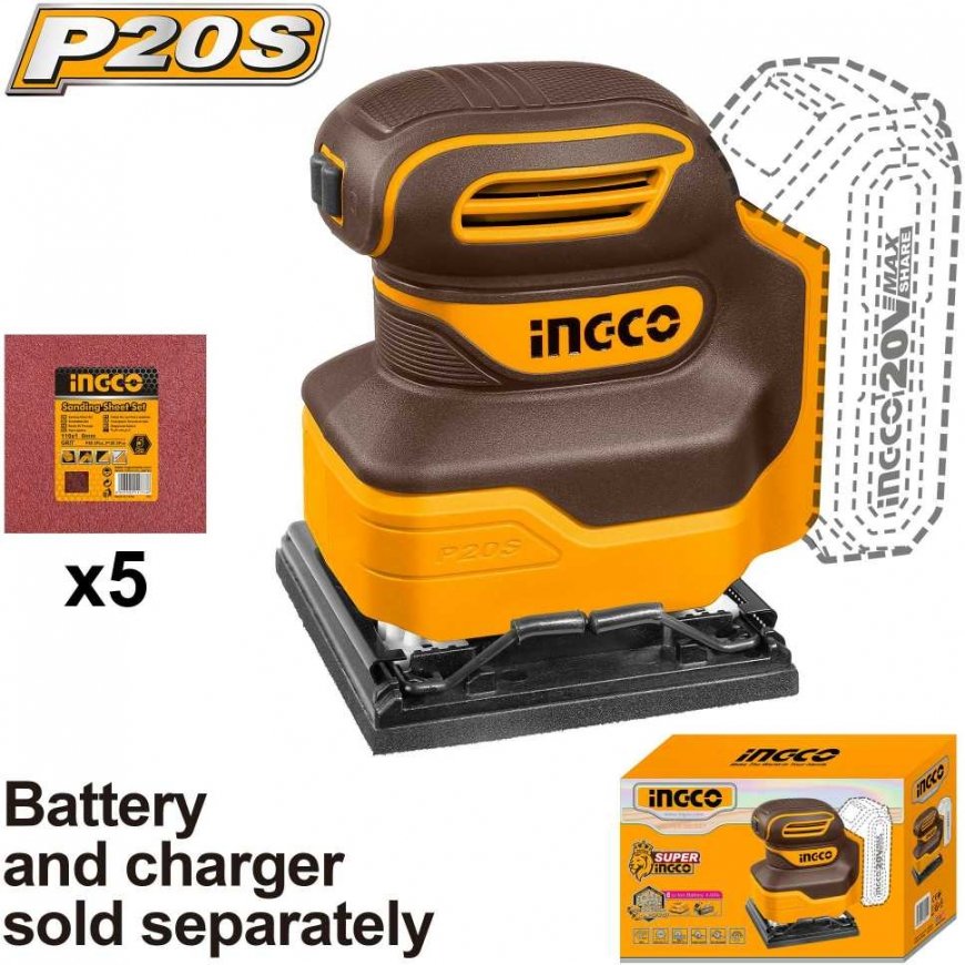 Ingco CSHSLI2014 cordless vibratory grinder without battery and charger – 2