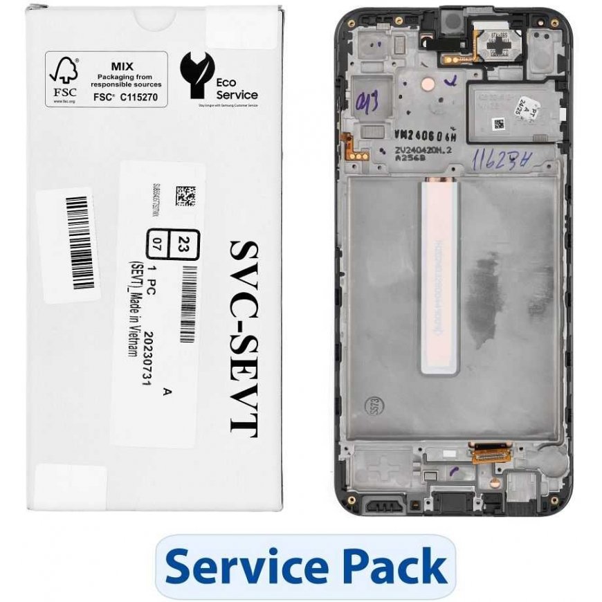 „ServicePack“ LCD ekrāns SAMSUNG A25 5G A256B GH82-33215A – 4