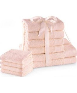 AmeliaHome Towel Set, 100% cotton, 30x50 cm (4 pcs), 50x100 cm (4 pcs), 70x140 cm (2 pcs)