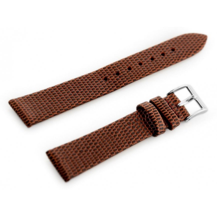 Pacific W107 leather watch strap - brown/16 mm – 2
