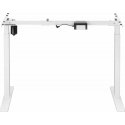 ErgoWork Compact electric desk frame, white ErgoWork Compact electric desk frame, white