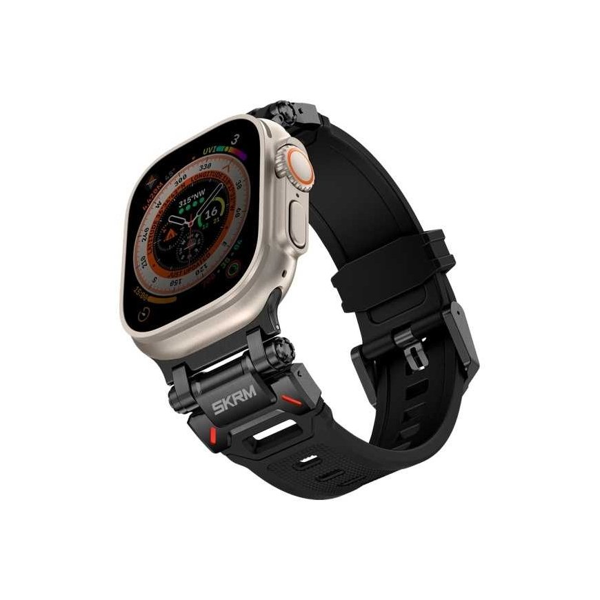 Skinarma käevõru Titon Apple Watch Ultra 49mm musta värvi