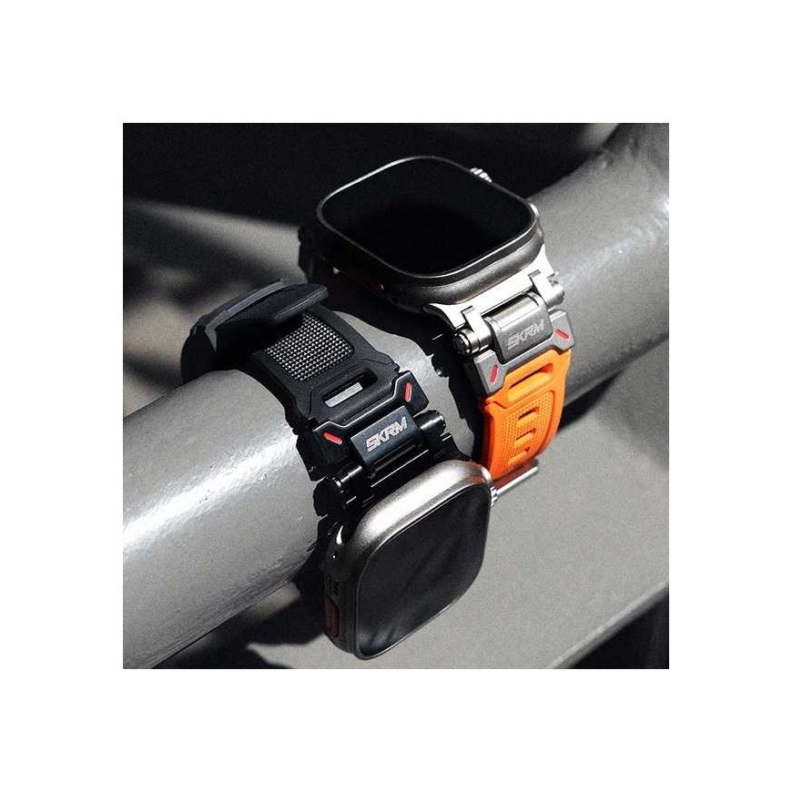 Skinarma käevõru Titon Apple Watch Ultra 49mm musta värvi – 4