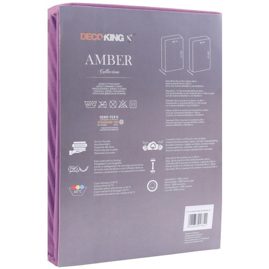 Paklode DecoKing Amber, lilla, 120x200 cm, kummiga – 5