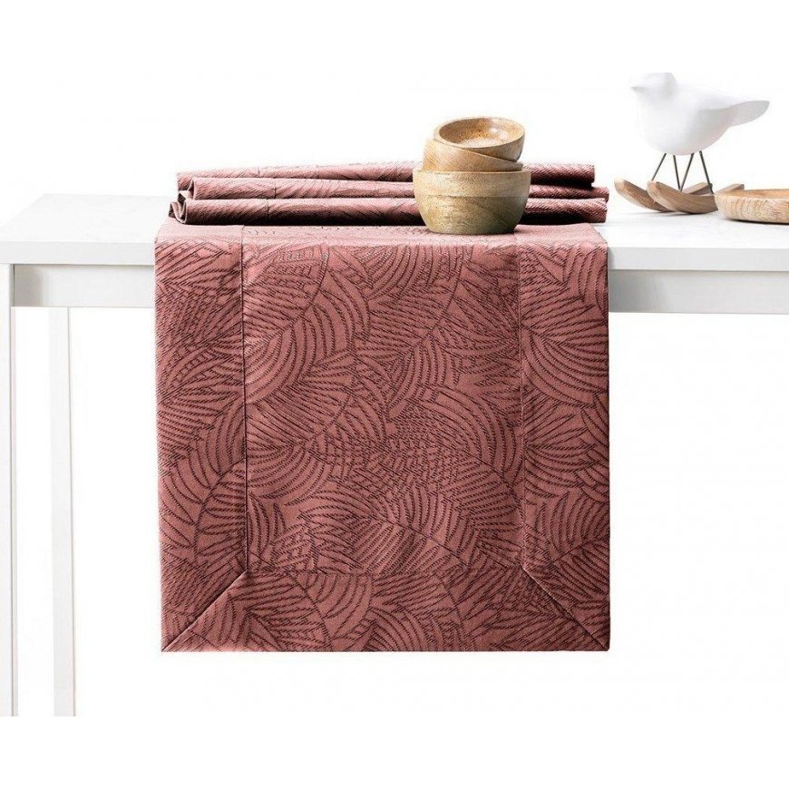 AmeliaHome TCLOTH/AH/GAIA/BRD/OLDROSE/40X140