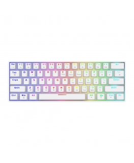 Savio WHITEOUT X2 PEACH klaviatuur Mängimine USB QWERTY UK rahvusvaheline Valge