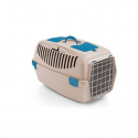 Stefanplast transportēšanas būris Gulliver 3 ar metāla durvīm 61x40x38cm balta travertīna krāsā Stefanplast transportēšanas būris Gulliver 3 ar metāla durvīm 61x40x38cm balta travertīna krāsā