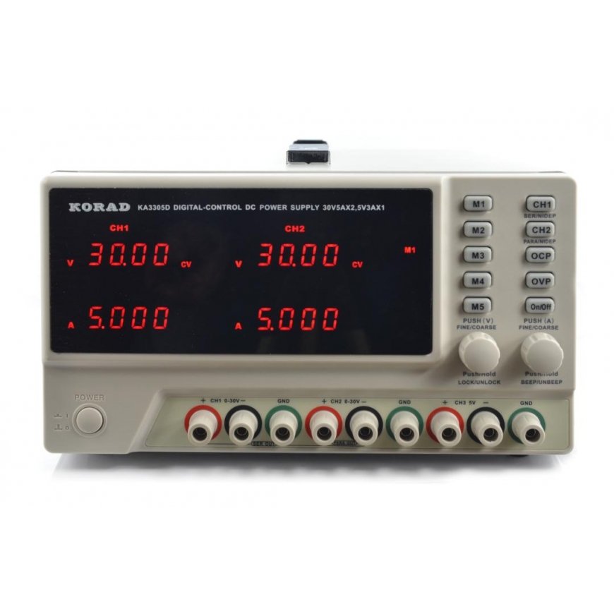 Laboratory power supply Korad KA3305D 2x 30V/5A + 5V/3A – 2