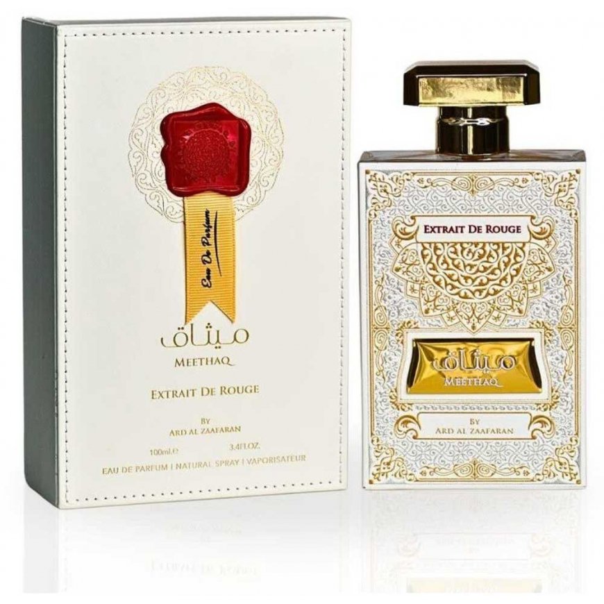 Ard Al Zaafaran Meethaq Extrait De Rouge EDP unisex perfume, 100 ml