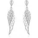 Beneto Beautiful silver earrings Angel wings AGUP2360L Beneto Beautiful silver earrings Angel wings AGUP2360L