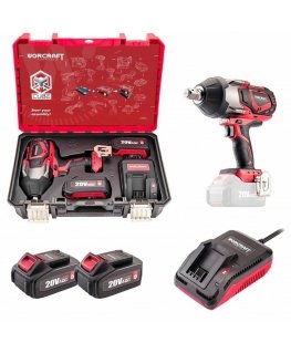Worcraft 3/4'' Cordless Impact Wrench 1800Nm 20V LI-ION (XCUBE case)