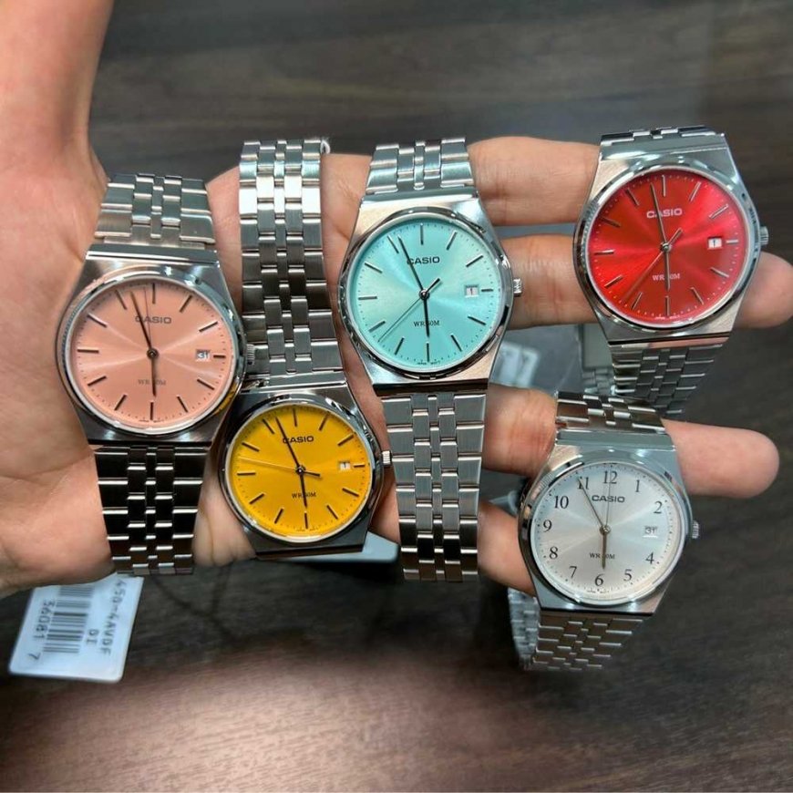 „Casio MTP-B145D-7B“ vyriškas laikrodis + DĖŽUTĖ (zd230f)