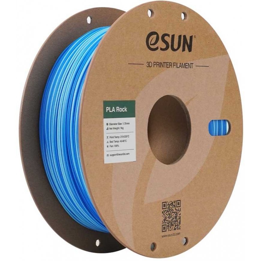 eSun PLA Rock 1kg 1.75mm - Zilā šista