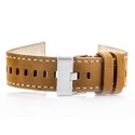 Pacific W25 nahast kellarihm - kaamel/valge - 24mm Pacific W25 nahast kellarihm - kaamel/valge - 24mm