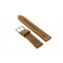 Pacific W25 leather watch strap - camel/white - 24mm Pacific W25 leather watch strap - camel/white - 24mm