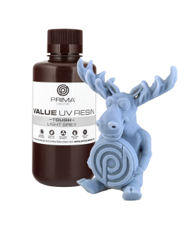 PrimaCreator Value Tough UV resin (like ABS) - 500ml - Light gray