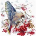Beldizart Kryželių embroidery kit "Waxwing" 19x19.5 cm SANS-72 Beldizart Kryželių embroidery kit "Waxwing" 19x19.5 cm SANS-72