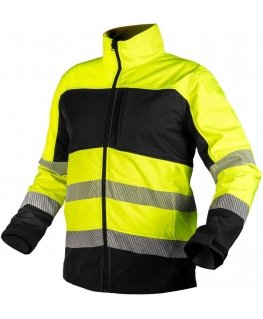 Neo Tools Augstas redzamības softshell darba jaka, dzeltena, XL izmērs