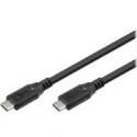 C-TECH USB 4.0 cable, Type-C (CM/CM), PD 100W, 40Gbps, 0.5m, black