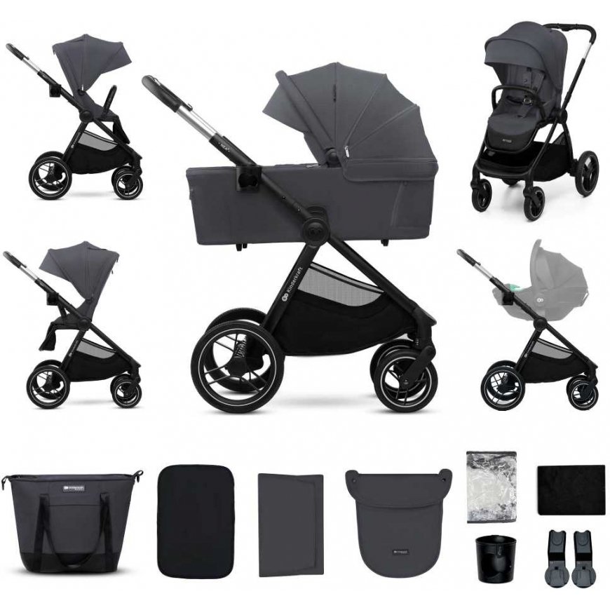 KINDERKRAFT universal stroller 2IN1 NEA 2.0, deep gray, KSNEA002DGR2000 – 2