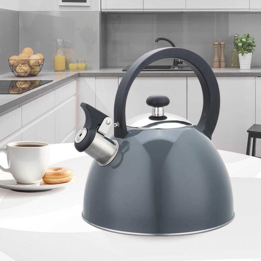 Нержавеющая стальная чайник 2,5L Maestro MR-1302 (серый) – 5