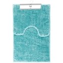 Bathroom mat BATI in blue color, modern theme 50x80+40x50 ameliahome Bathroom mat BATI in blue color, modern theme 50x80+40x50 ameliahome