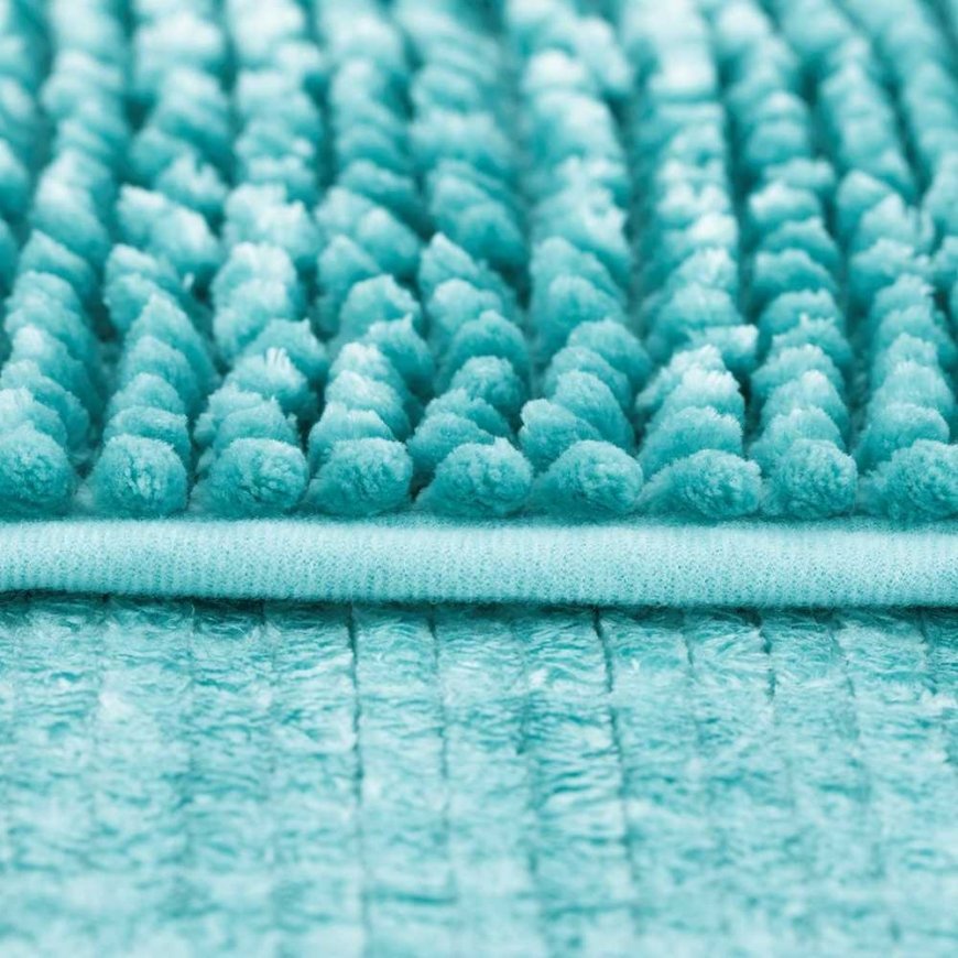 Bathroom mat BATI in blue color, modern theme 50x80+40x50 ameliahome – 4