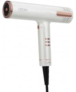 Matu žāvētājs OSOM Professional LUXE BLDC Augsta ātruma matu žāvētājs OSOMPF08WH, 1500 W, baltā krāsā