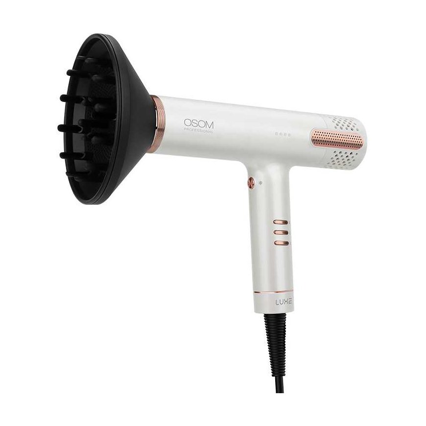 Hiustenkuivain OSOM Professional LUXE BLDC Korkea Nopeus Hiustenkuivain OSOMPF08WH, 1500 W, valkoinen – 2