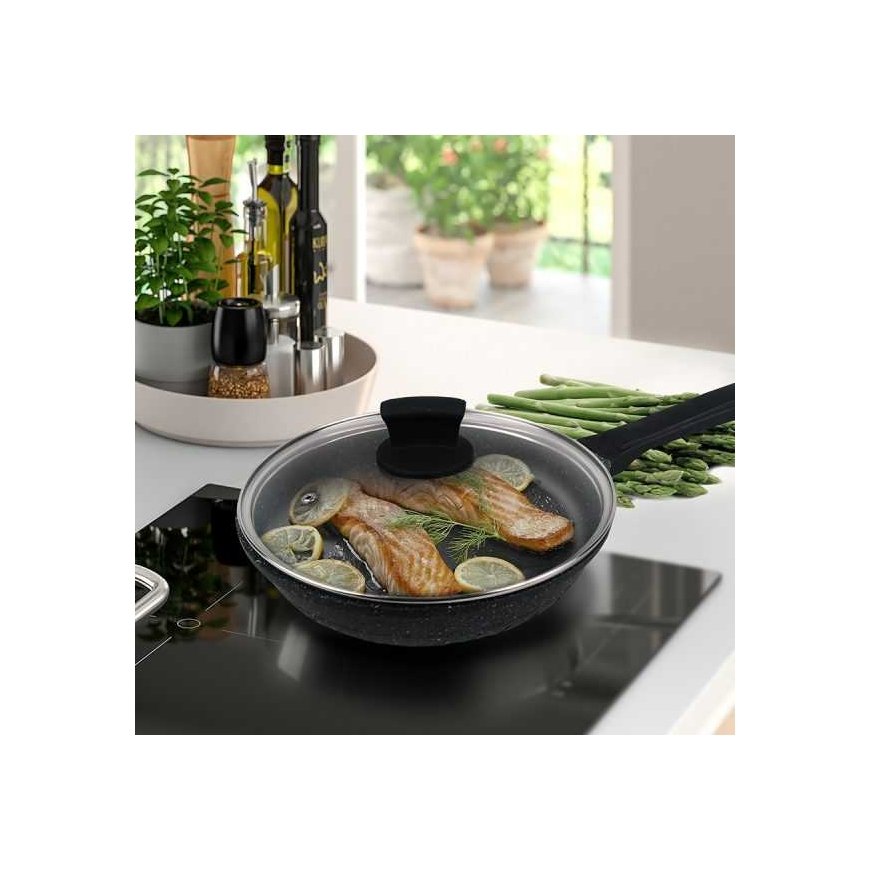 Riposo Maestro MR-1225-24 keptuvė su granitine danga ir dangčiu 24cm – 4