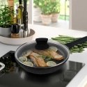 Riposo Maestro MR-1225-24 frying pan with granite coating and lid 24cm Riposo Maestro MR-1225-24 frying pan with granite coating and lid 24cm
