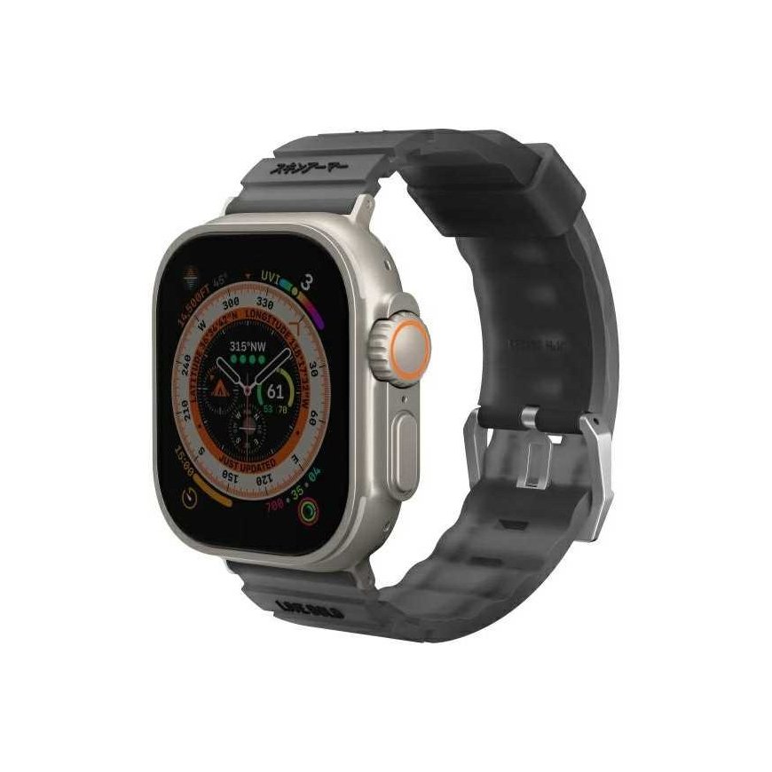 Skinarma apyrankē Shokku Apple Watch 49/45/44mm pelēkā krāsā