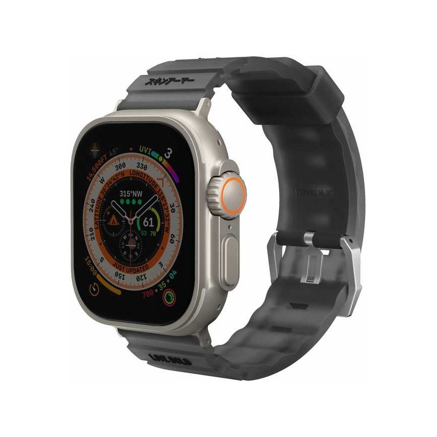 Ремешок Skinarma Shokku для Apple Watch 49/45/44mm серого цвета – 4