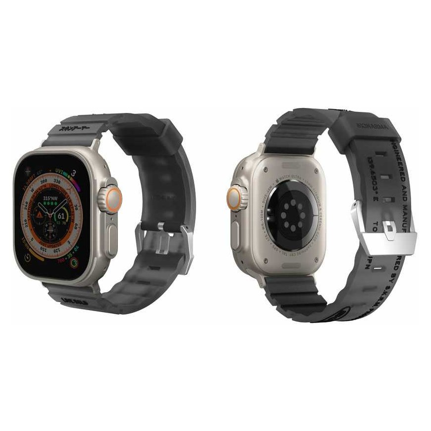 Ремешок Skinarma Shokku для Apple Watch 49/45/44mm серого цвета – 5
