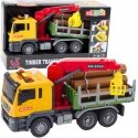 Lean Toys Geltonas medienos gabenimo sunkvežimis su kranu 1:14 Lean Toys Geltonas medienos gabenimo sunkvežimis su kranu 1:14