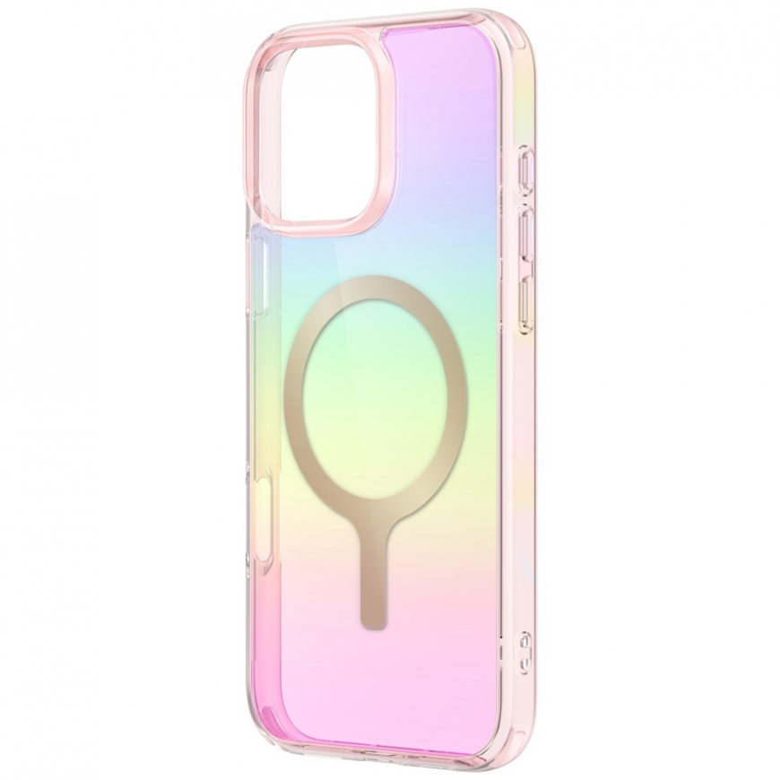 Pink Uniq Iridescia Magclick Charging Case for iPhone 16 Pro - Pink – 2