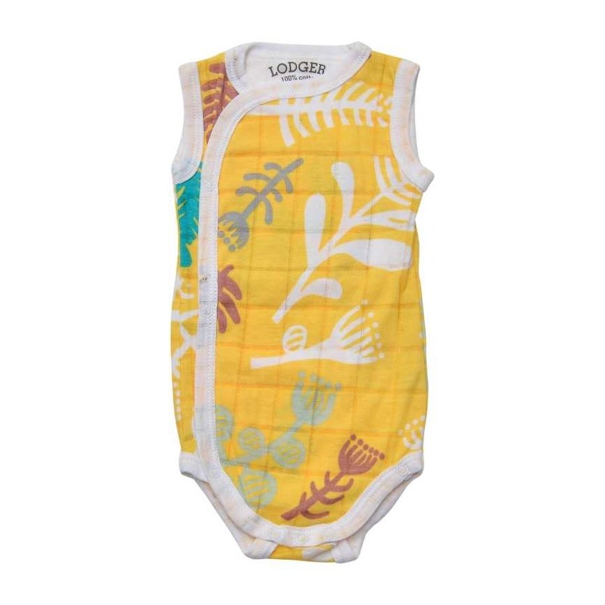 Akcija! Lodger Romper Botanimal medvilnės bodis be rankovių Pavasaris 62 cm RF 053_62