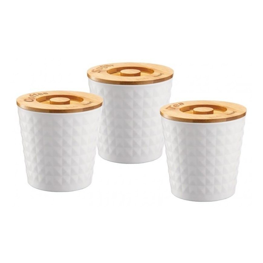 3 PIECE SET COFFEE TEA SUGAR KLAUSBERG KB-7487