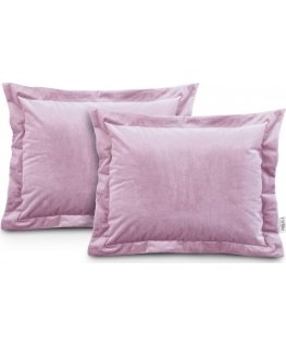 AmeliaHome CUS/AH/VELVET/Розовый/Боковой/50X70*2