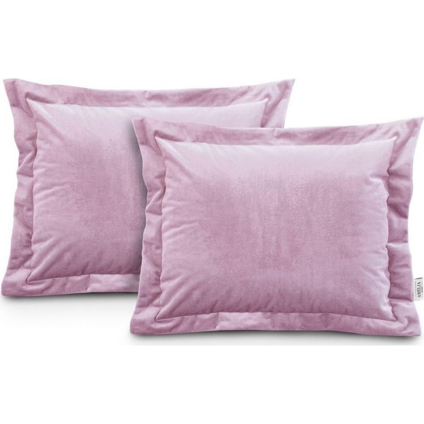 AmeliaHome CUS/AH/VELVET/Rožinis/SIDE/50X70*2