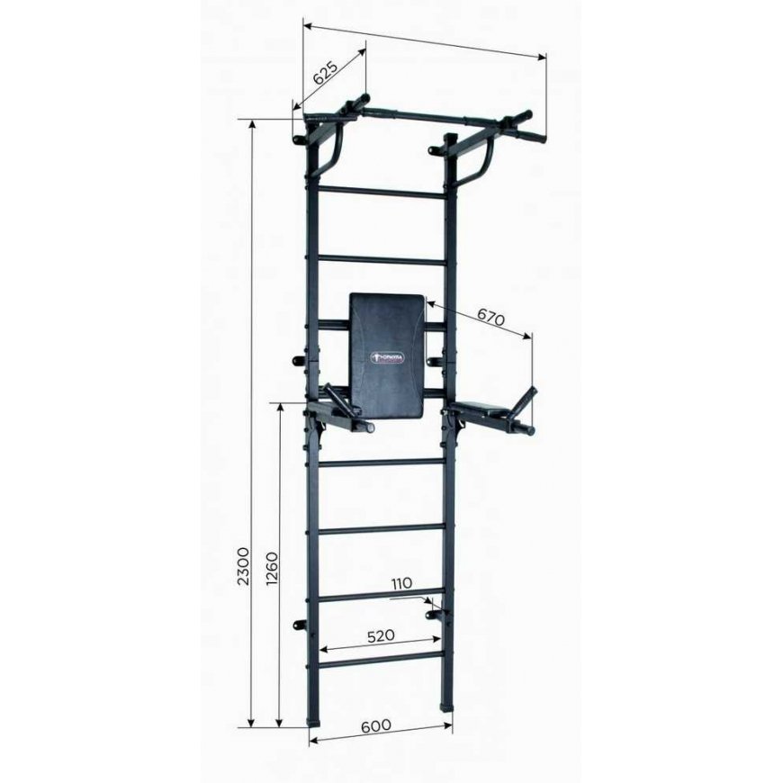 Sanro Sport Complex (gymnastics wall) START white, 224x58cm – 2