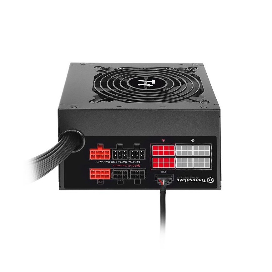 Thermaltake SPG-600DH2CCB maitinimo blokas 600 W 24-pin ATX ATX Juoda, Raudona – 3