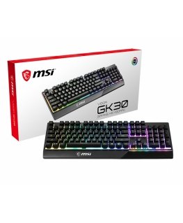 MSI Vigor GK30 klaviatuur Mängimine USB QWERTY US rahvusvaheline Must