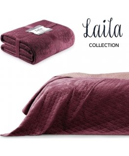 AmeliaHome gultas pārklājs LAILA, 170x210 cm, krāsa: bordo